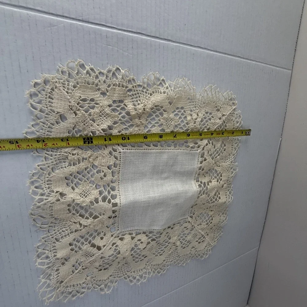 Vintage Doilie Valma Liikkanen Victorian Cream White Lace 1 PC 14